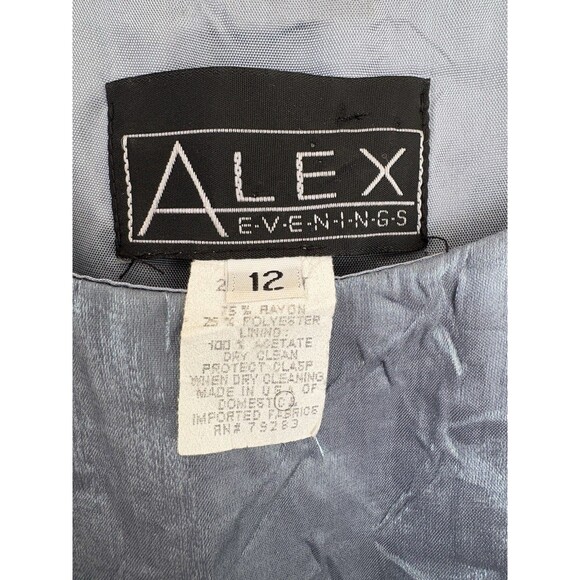 Alex Evenings Vtg Prom Dress Iridescent Etherial Fairy Y2K Regencycore Sz 12 - Picture 3 of 7